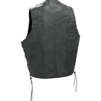 Men's Leather Vest BKVSLB