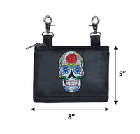 5740.00 Black Leather Ladies Clip on Bag