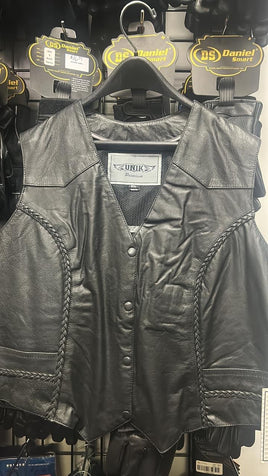 Ladies Braided Leather Vest 7482.00