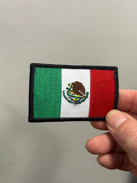 Mexico Flag patch with black boarder