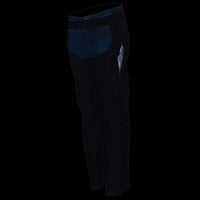 Milwaukee Leather SH1956 Women's 'Winged' Solid Black Textile Chaps