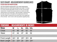 Milwaukee Leather USA MADE MLVSM5008 Men's Black 'Buster' Side Lace Premium Motorcycle Leather Vest