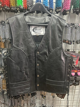 Men's Leather Motorcycle Vest 6036.2B