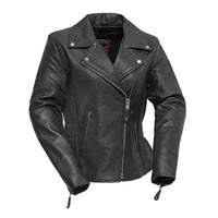 Allure Women's Motorcycle Leather Jacket FIL103MNZ