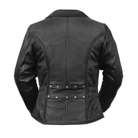 Allure Women's Motorcycle Leather Jacket FIL103MNZ