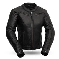 Speed Queen - Women's Motorcycle Leather Jacket FIL158CLMZ