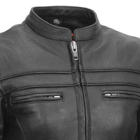 Maiden - Women's Motorcycle Leather Jacket FIL162NTCZ