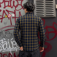 Axis Plaid - Men's Long Sleeve Motorcycle Flannel Shirt TW203.00