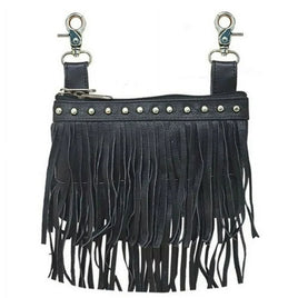 Ladies Belt loop purse with fringes 9723.00
