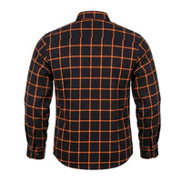 Check weave - Men's Long Sleeve Motorcycle Flannel Shirt TW226