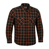 Check weave - Men's Long Sleeve Motorcycle Flannel Shirt TW226