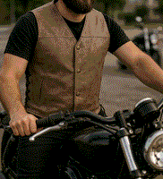 Arizona - Men's Premium Leather Vest 2611ANT