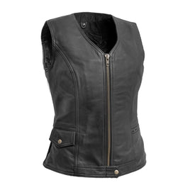 Lolita - Women's Motorcycle Leather Vest FIL586CDM