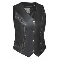 Cowgirl - Ladies Studded Leather Vest 0382.00