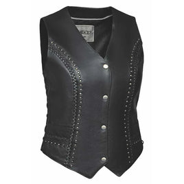 Cowgirl - Ladies Studded Leather Vest 0382.00