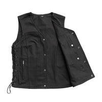 Tiff Women's Motorcycle Twill Vest FIL519TW