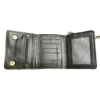 Small Black Trifold Biker Chain Wallet 5764.00