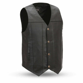 Gun Runner Men's Motorcycle Western Style Leather Vest FIM611BSF