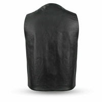 Gun Runner Men's Motorcycle Western Style Leather Vest FIM611BSF