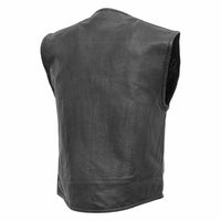 Raceway - Men's Motorcycle Perforated Leather Vest FIM647CDM