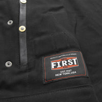 Lowrider Men's Motorcycle Leather/Twill Vest FIM650TW