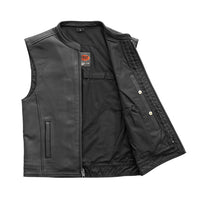 Club House Men's Leather Motorcycle Vest FIM656CSL