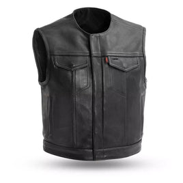 Lowside Men's Motorcycle Leather Vest FIM659CPM