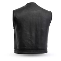 Lowside Men's Motorcycle Leather Vest FIM659CPM