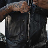 Lowcut - Men's Short Leather Club Vest 6654.SH