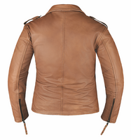 Ladies Brown Leather Jacket 6832.ANT