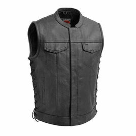 Sniper Men's Motorcycle Leather Vest FIM685CSL