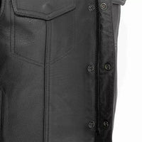 Sniper Men's Motorcycle Leather Vest FIM685CSL