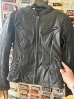 Ladies Leather Motorcycle Jacket