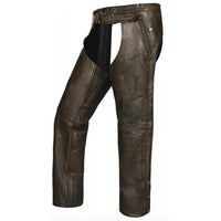 Tarmac - Unisex Premium Leather 4-Pocket Chaps with Spandex 7145.2BR