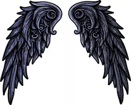 Silver Angel Wings Patch