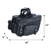 16" x 11" x 6 PVC Saddle Bag 9327.SD (Studded)