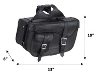 13" x 10" x 6 PVC Saddle Bags 9330.ZP