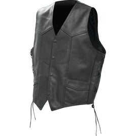 Men's Leather Vest BKVSLB