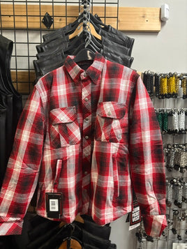 Road guard - Men's armored Motorcycle Flannel Shirt TW144