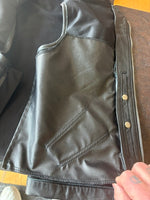 Men's Leather Vest with front zipper closure (NO OUTSIDE POCKETS) 6719.00