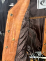 Leah - Ladies Brown Leather Vest 6897.ANT