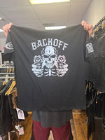 Men's Black Backoff and Finger T-Shirt