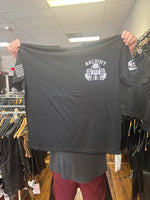 Men's Black Backoff and Finger T-Shirt
