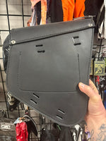 Black Left Side Slanted PVC Swing Arm Bag with Buffalo Snap 9554.L