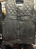 Black Diamond - Men's Premium Leather Diamond Stitch Club Vest 6671.00