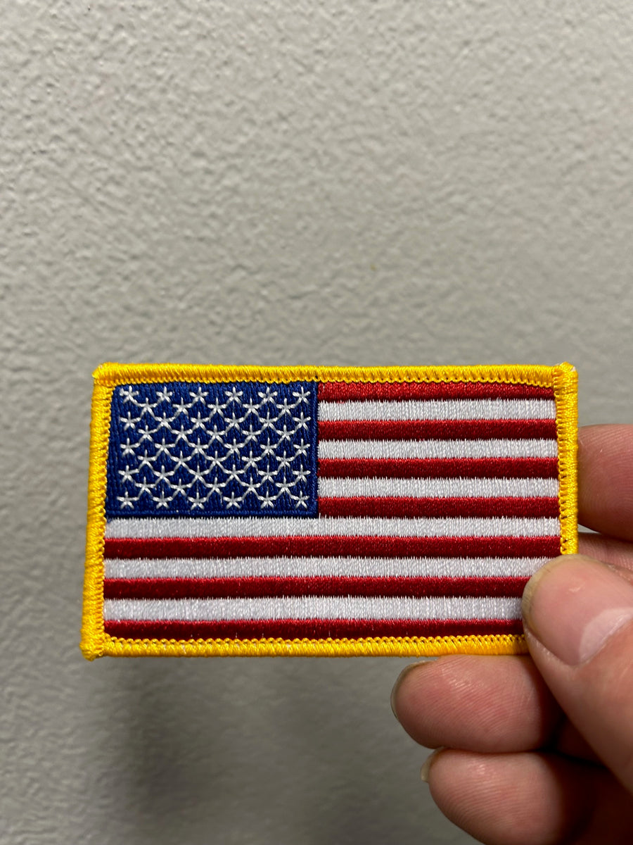 American Flag On Soldiers Patches