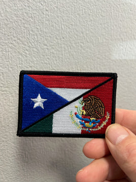 Puerto Rico - Mexico flag patch