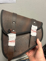 Genuine Distressed Brown Leather Swing Arm Bag ( Left or Right Side )