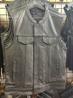 Men's SOA Style Club Perforated Leather Vest 6688.00