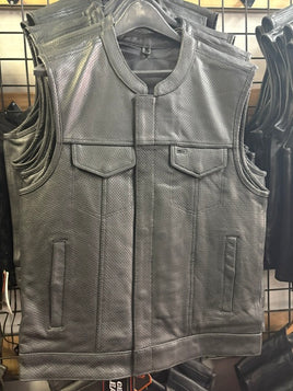 Men's SOA Style Club Perforated Leather Vest 6688.00